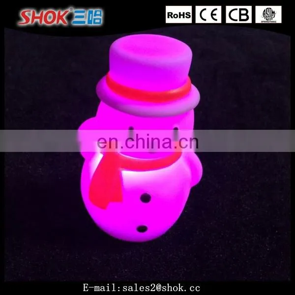 Christmas decorations outdoor led lighted plastic snowman from china market
