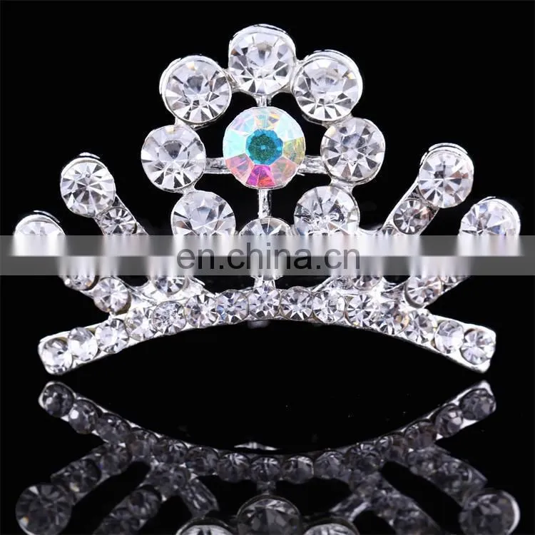 Mini Cute Sweet Kids Trendy Rhinestone Korean Style Crown Tiaras