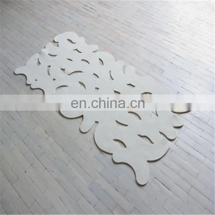 Hot Selling Rectangle contemporary geometric fashion design felt area rug