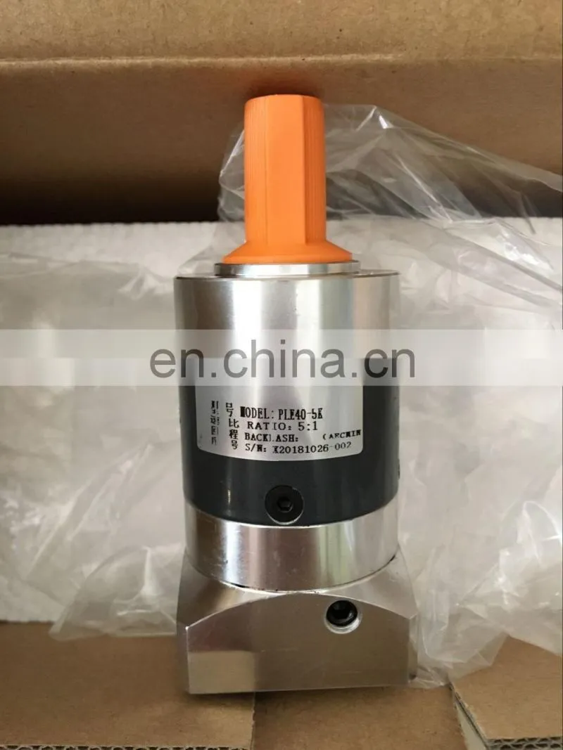 Planetary Gear Box For AC Servo Motor PLE 60 Ratio 5:1 Industrial Speed Reducer For SGM7G--13AFA61