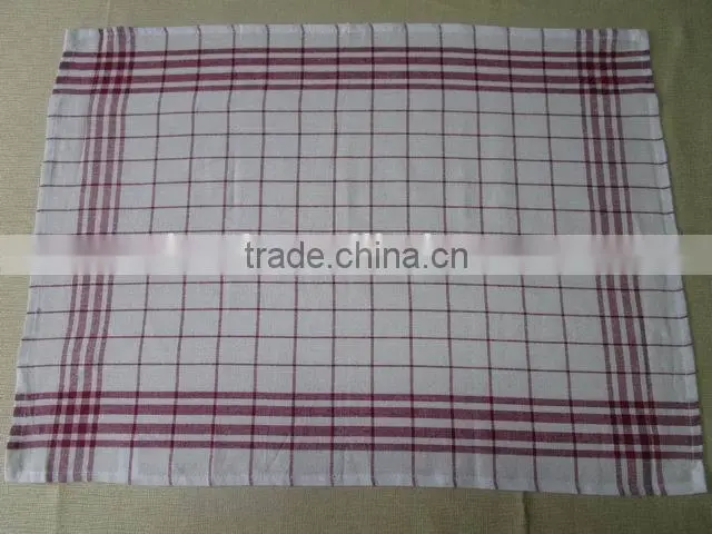 Kitchen textile poly-cotton check cheappest kitchen towel