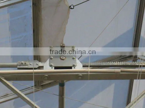 Greenhouse Roof Vent rack and pinion auto system