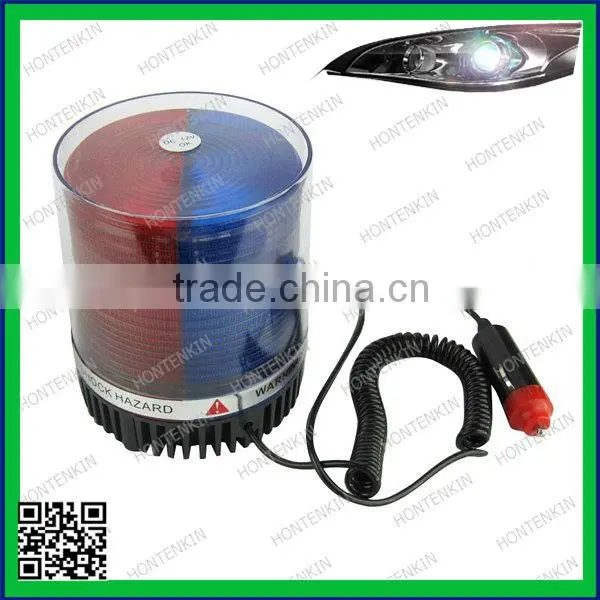12V 12 x 2LED DIY Bule White Red Flashing Tail Lights Warning Light Emergency Lamp /rectangle