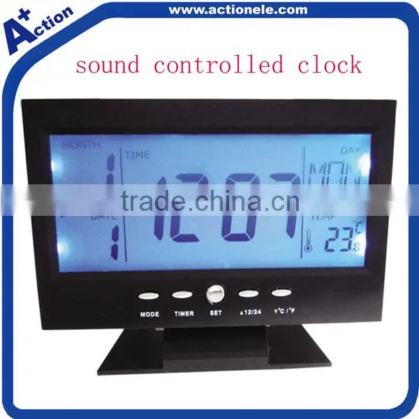 Smart Digital Table Alarm Clock with Big LCD Display