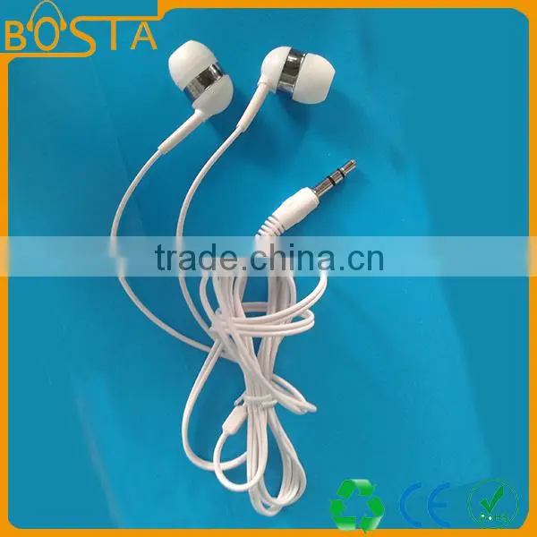 Fashion design wholesale bottom price fancy stereo pure white coolest earphones