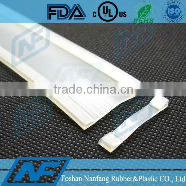 silicone material transparent rubber strip