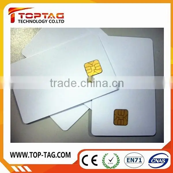 Printable 0.84mm Thickness SLE5528 Blank Contact Smart Card free sample