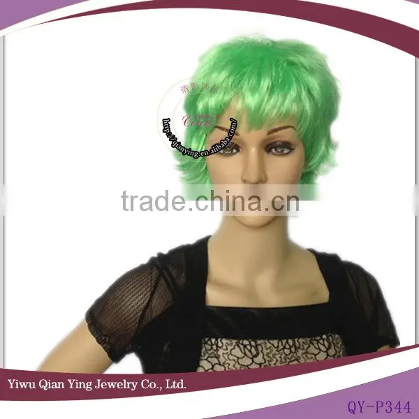 fashion design beauty cheap wholesale party pink wigs with little braid