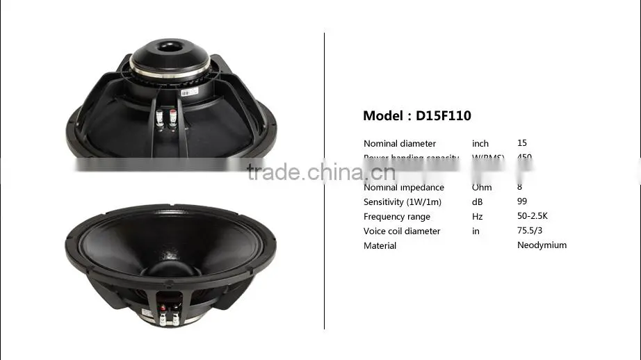2016 new design speaker 2-way passive subwoofer/multimedia loudspeaker