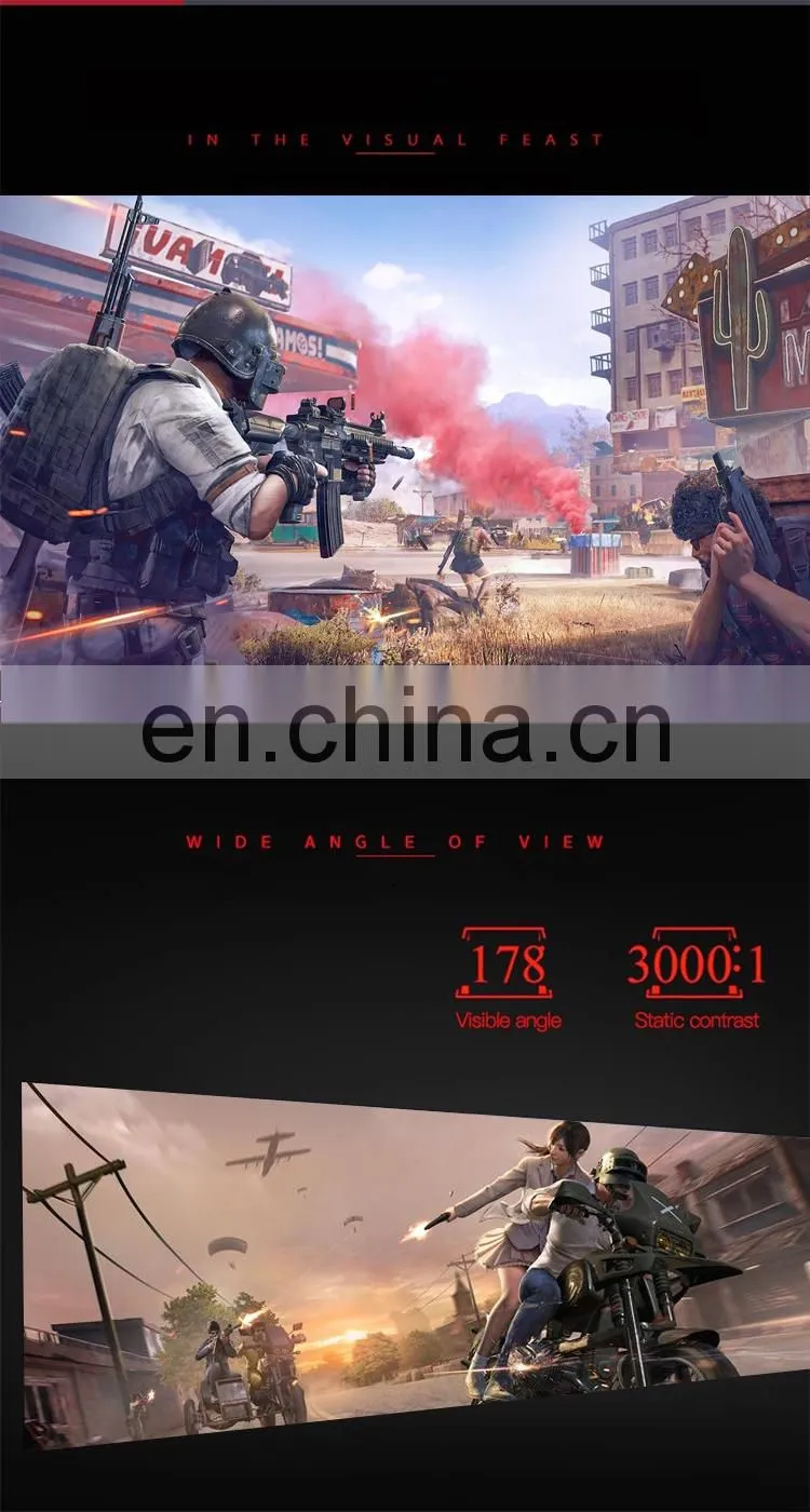 27 Inch Led Monitor Computer FHD Curved Monitor Desktop Gaming Display Full HD 1080P 4K 60HZ 1ms