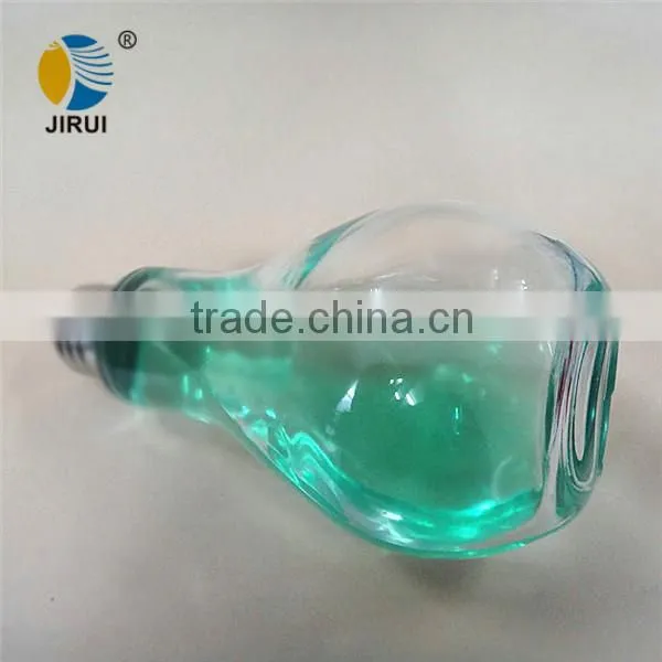 100ml transparent lamp shape water drinking bottle