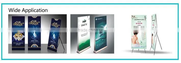 roll up media silver back PET film 210mic
