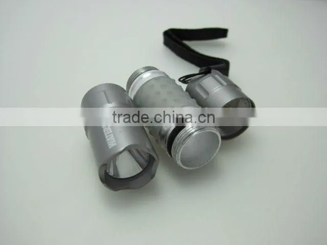 High power pocket straw hat aluminum mini LED flashlight
