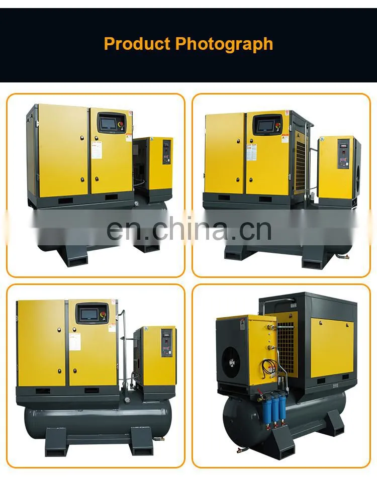 screw compressor 15 hp tank vsd screw refrigerant compressor 11 kw 16 bar vfd screw compressor