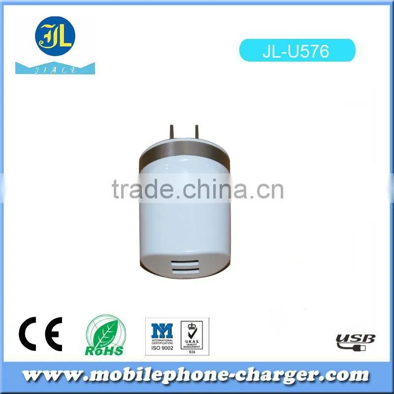 Zhongshan factory direct 2 port USB travel charger for smartphone