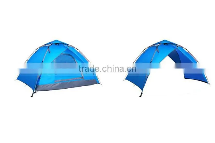TOOTS 3-4 Person Double Layer Polyester Family Camping Tent With Fiberglass Pole