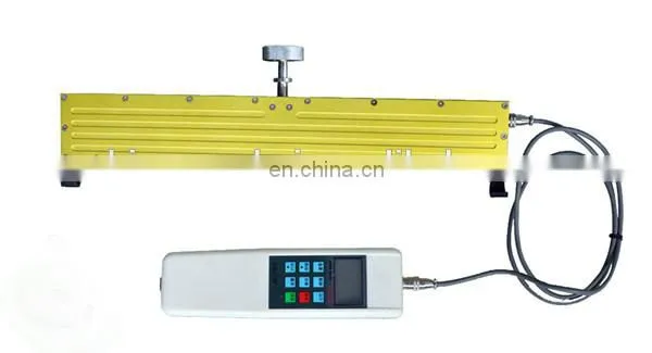 Easy operated belt tension gauge for yarn tension testing