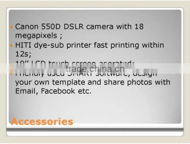 LCD Touch Screen PhotoBooth For Wedding & Party Events