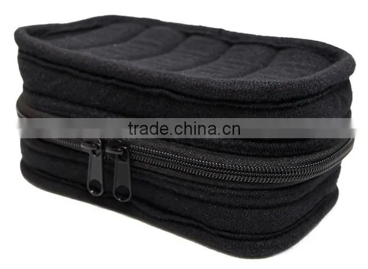 10 bottle black velvet essential oil carrying case,custom soft Essential oil bag, soft essential oil travel bag case