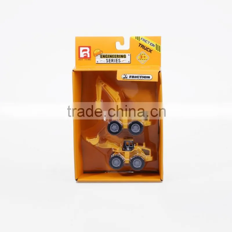 Friction 2 In 1 Construction Trucks Playset