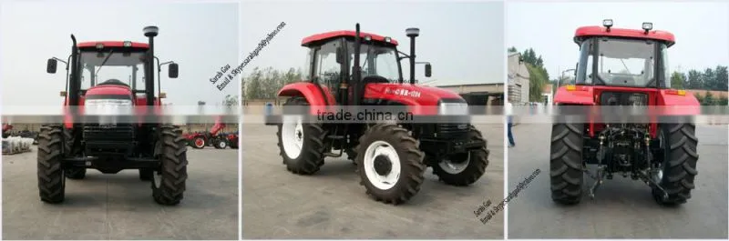 120HP agriculture machinery equipment farm tractor price with A/C Cabin