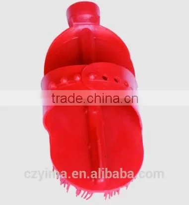wooden horse body brush for horse cleaning