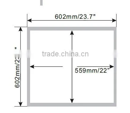 North America market UL, DLC listed led panel lights, CRI>80 flat panel light in 2X2FT