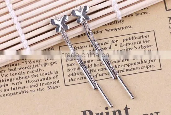 fashion jewelry earrings hot sale long chain earrings