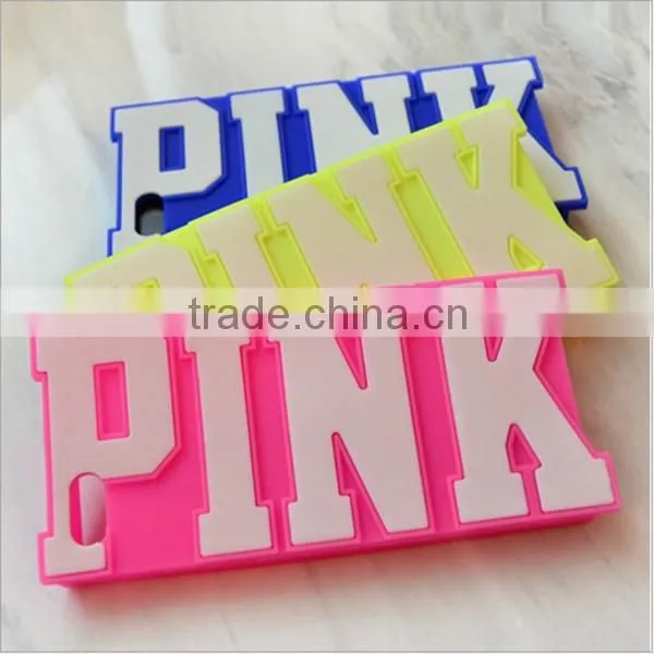 New Arrival Silicone Pink Case for iPhone 5 5S Pink Mobile Phone Cases