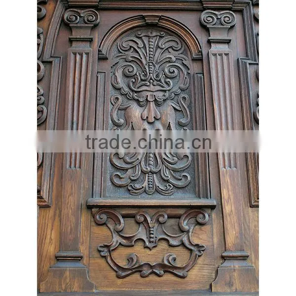 Unique wooden renaissance carved doors