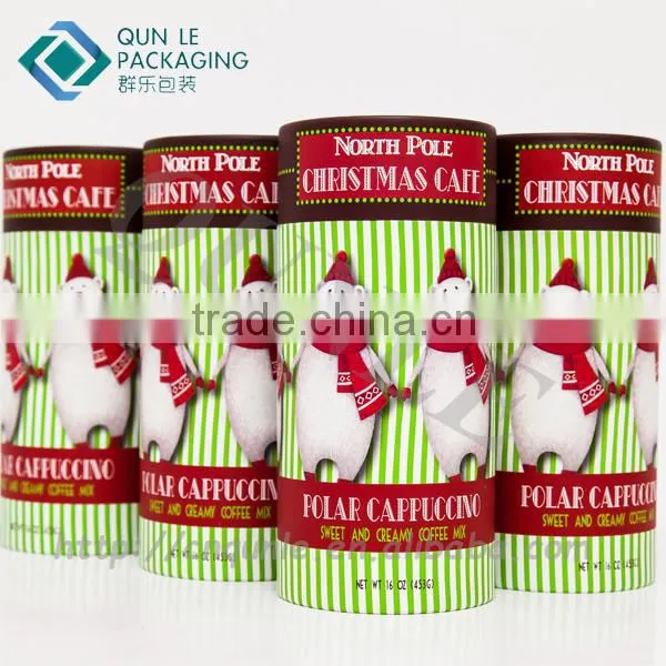 Custom Cardboard Instant Coffee Sachets Tube Packaging