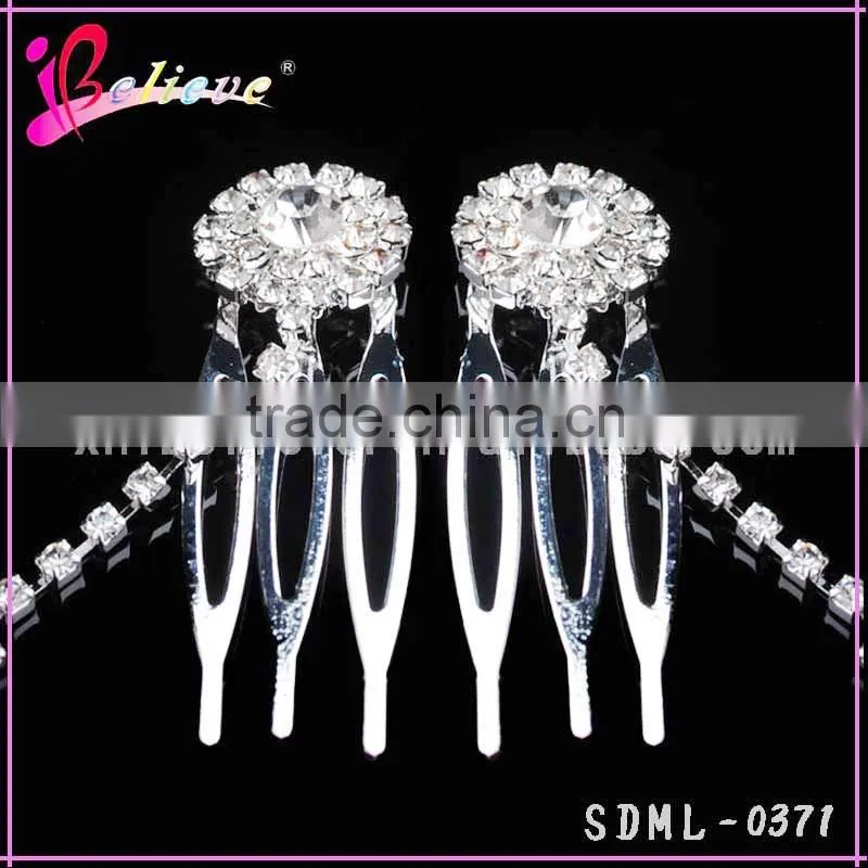 Bling bling crystal bridal headpiece luxury hair jewelry rhinestone chain head jewelry