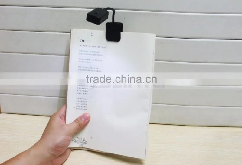IP33 Grade 7lm LED Warm White Light Source LED Clip On Book Light