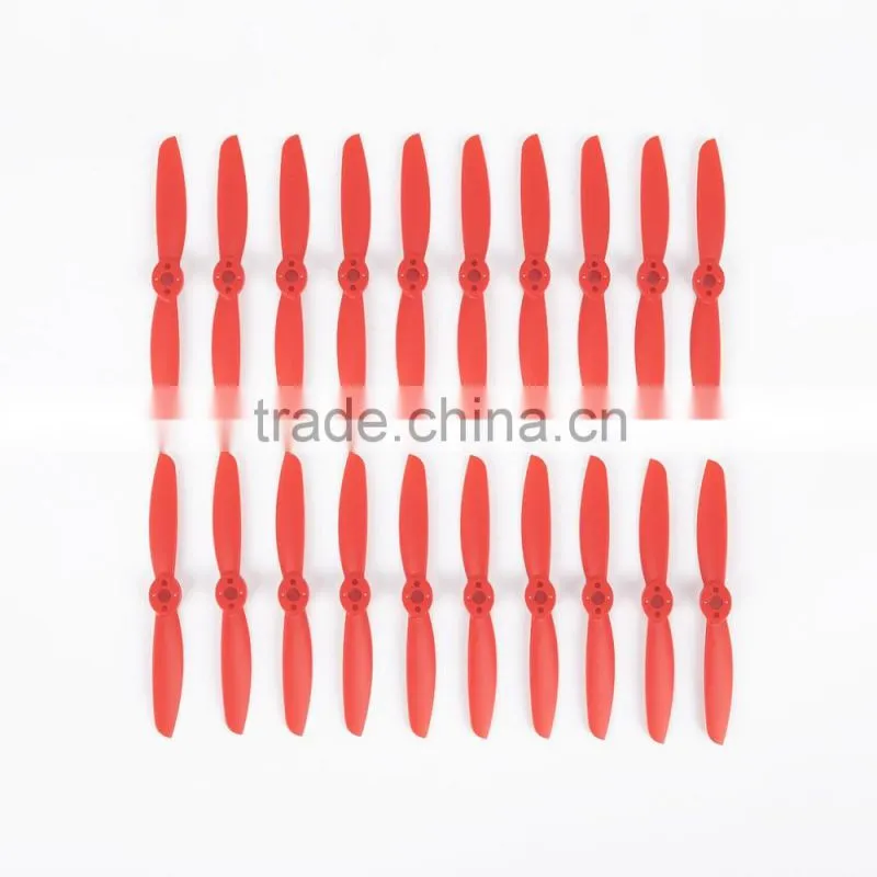 10 pairs 4045 Red Plastic Propellers with Self-locking Head