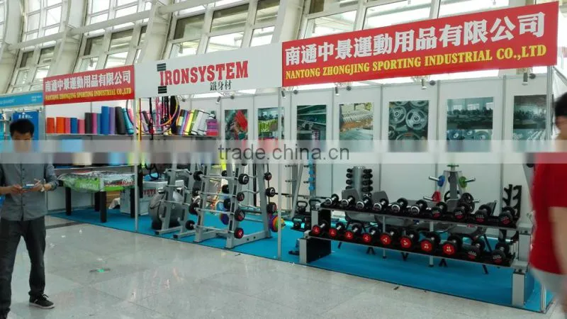 New design three handles rubber weight plate
