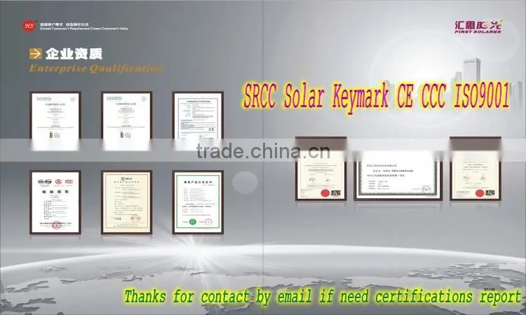 200L Compact Integrative Pressurized Flat Plate Solar Collector Solar Water Heater