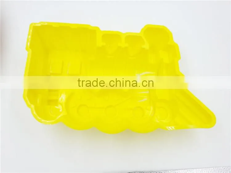 Train shape silicone loaf soap mold