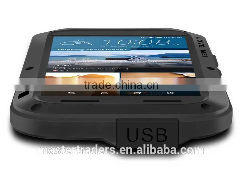 Original LOVE MEI Powerful Metal Waterproof Dirtproof Shockproof Protective Case For HTC One M9 MT-3529