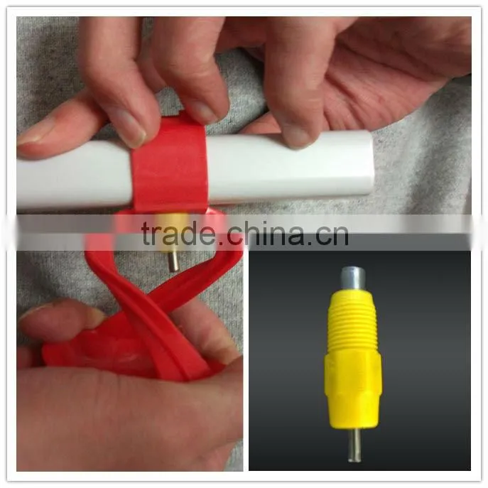 hot sale birdsitter automatic squre PVC pipe double nipple drinker with drip cup