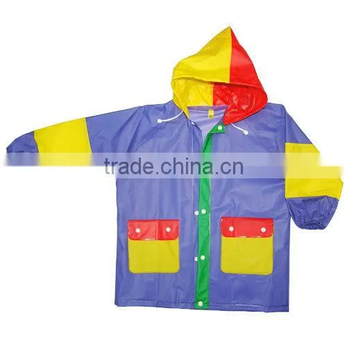 2014 new design raincoat for kids