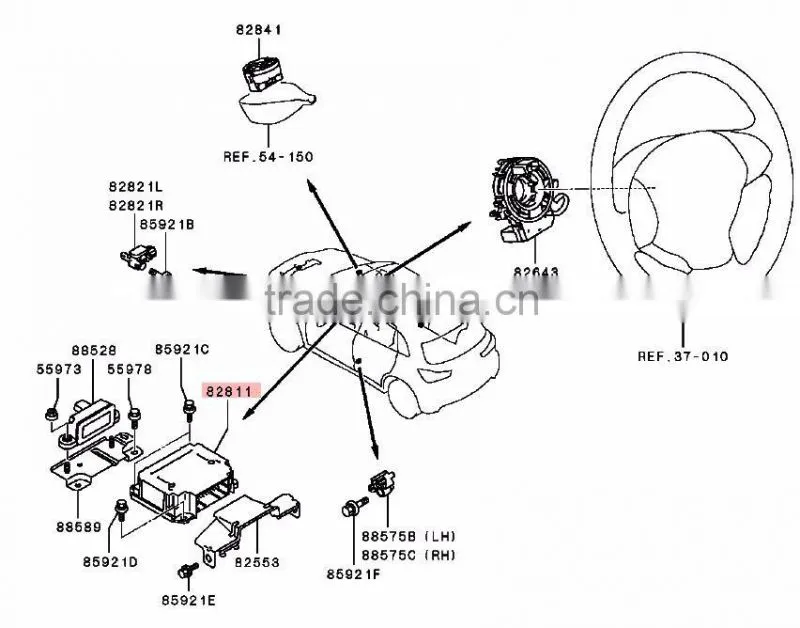 Auto Spare Parts Car SRS Dianosis Control Unit For Mitsubishi ASX GA1W GA2W GA3W GA6W 8635A321