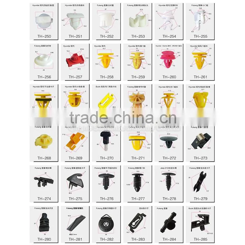Mixture Plastic Fasteners For Cars Industrial Clips and Fastener Automotive Fasteners and Clips