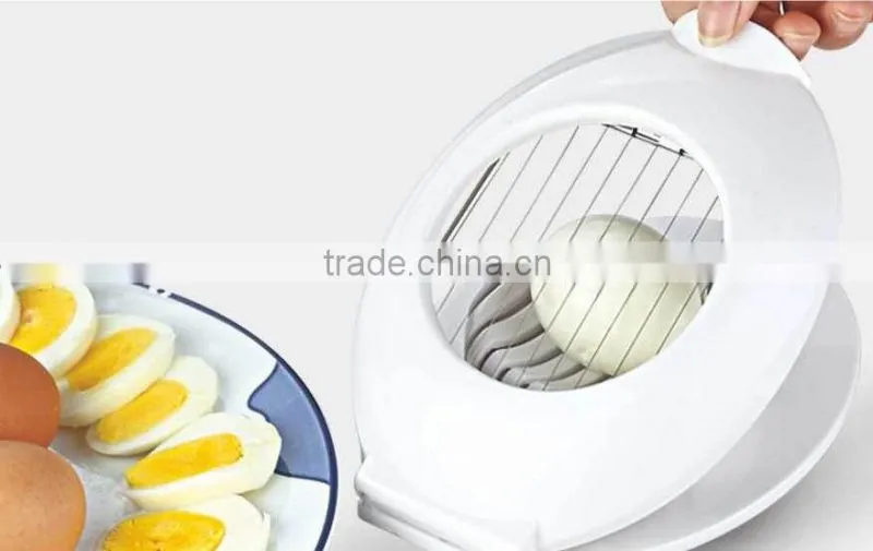 ABS+S/S 17*13*3.6 High quality kitchen gadgets plastic egg slicer
