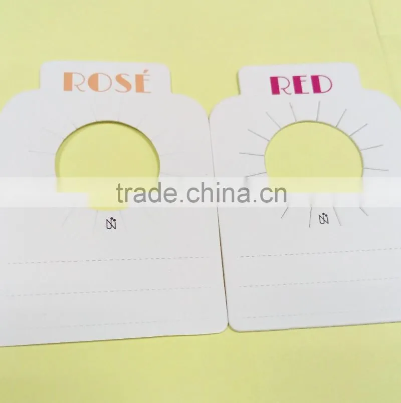 Factory custom printed hang tag wine bottle neck tag