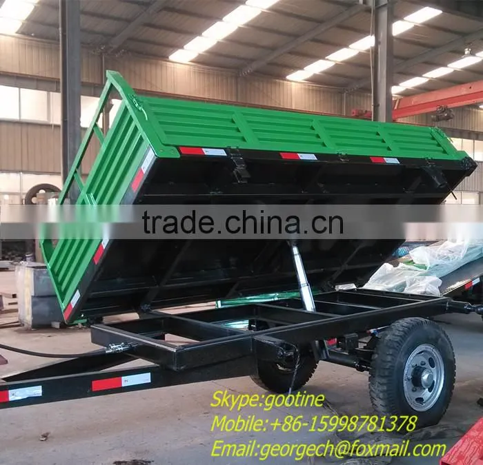 Farm machines hydraulic dump trailer for tractor