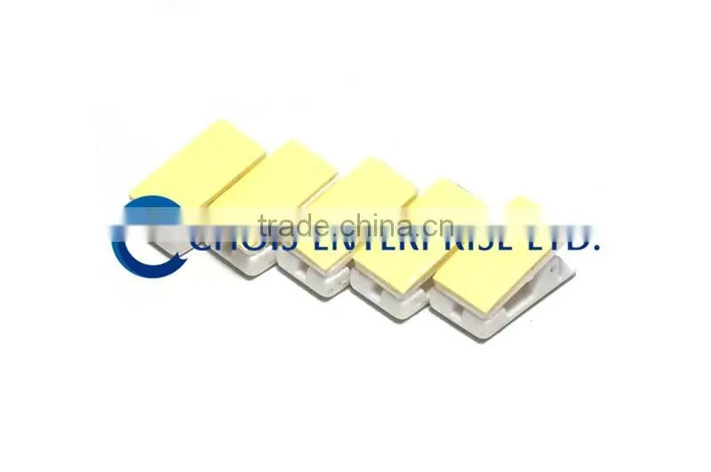 High Quality Self Adhesive Plastic Clips White Color 5735-3008