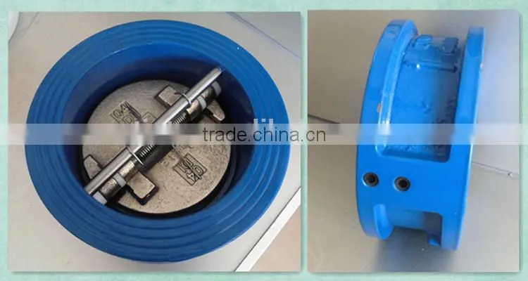 CV-SY003 standard and nonstandard 6 inch wafer butterfly type duo check valve