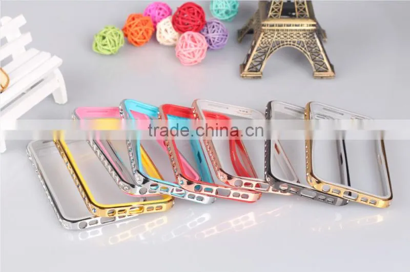 Diamond Metal Bumper with TPU Case for iPhone 5/5S