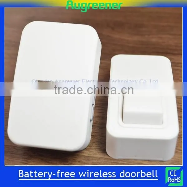 E1 hot selling battery less doorbell wireless doorbell 25 melody ring tone wireless doorbell Plug in Qingdao