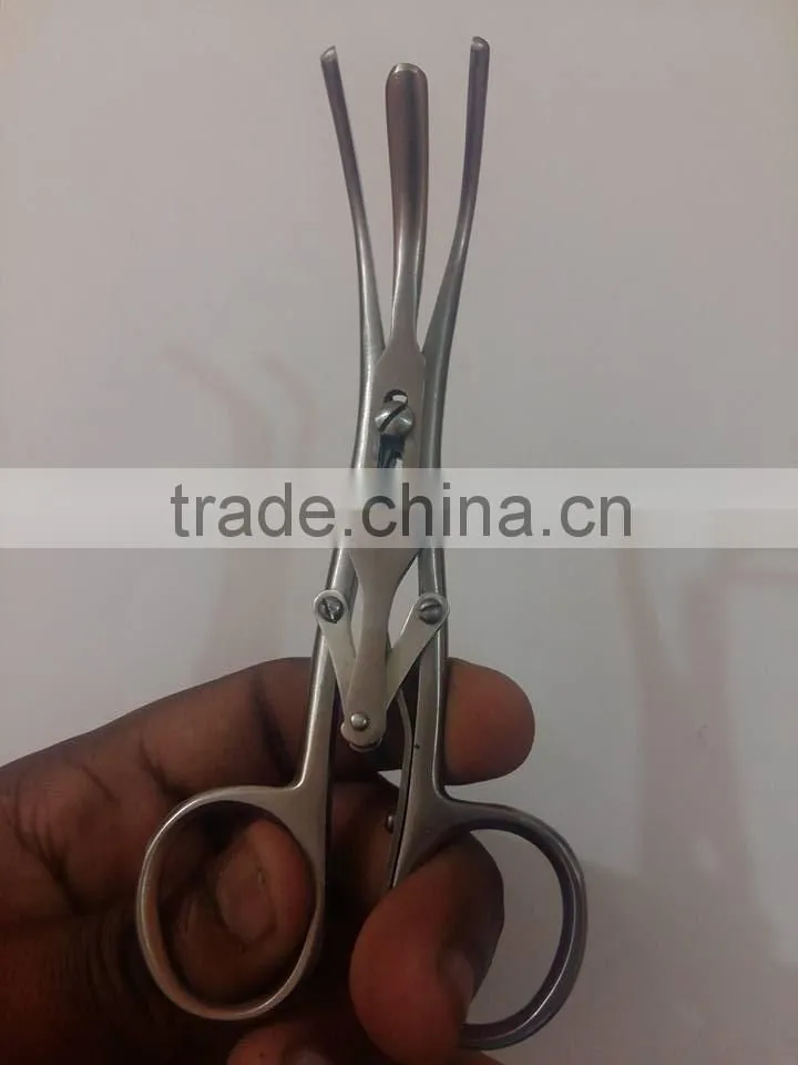 Weitlaner-Wullstein Retractor / general purpose ENT instrument/Weitlaner Wullstein Retractor 3x4 Prongs 13cm